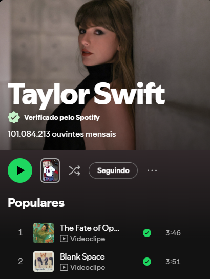 taylorswiftbr's tweet photo. Taylor Swift atualizou sua foto de perfil no Spotify! 🤍 https://t.co/a4wYD9Z1J0