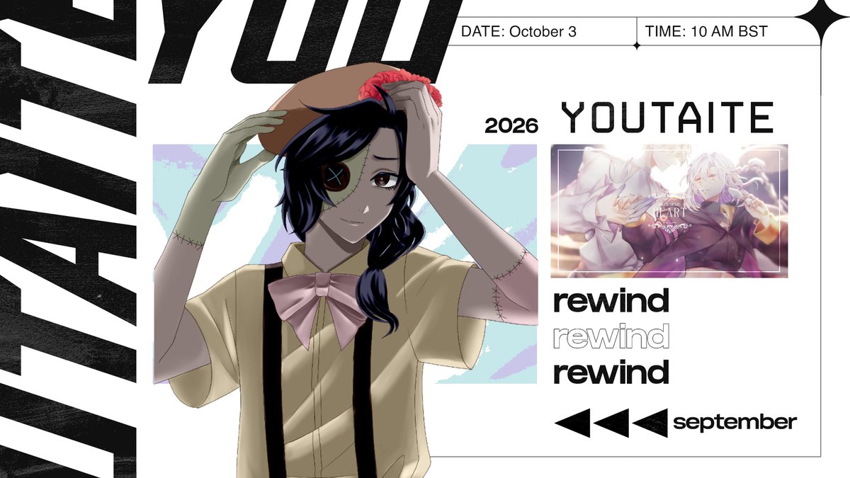 YTTShowcase's tweet photo. 🎉 September Rewind -Day 2- 🎉

The second part will take place two days later this time!

🎙️ @kaiicaramba 
📅 Oct 3rd, 10am BST
🔗 https://t.co/HkJ1DyaOkO https://t.co/M6MIHrFThg