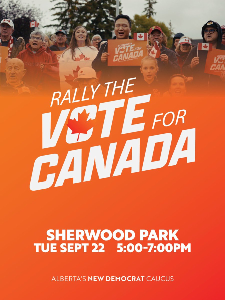 NathanIpYEG's tweet photo. This is a critical moment to stand up for a strong and united Canada and a better Alberta for all! I hope you'll join us! Being your friends and family, and make your voice heard.
Sign up and learn more: https://t.co/01GIYDYmLk
#abpoli #voteforcanada https://t.co/1gwvVurpW6