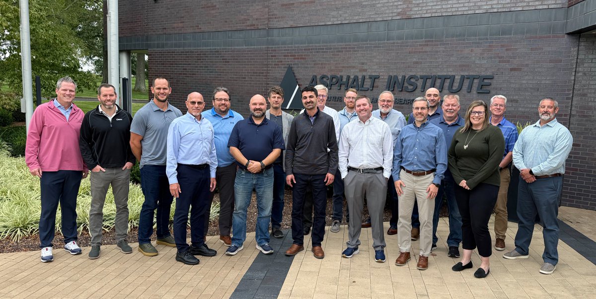 Asphalt_Inst's tweet photo. Great discussions all around as our Technical Advisory Committee held a Specification Strategy and Implementation Meeting at our headquarters in Lexington, Kentucky today. The committee will reconvene in December at the Asphalt Institute Annual Meeting in Bonita Springs, Florida. https://t.co/gV9opGxWf8