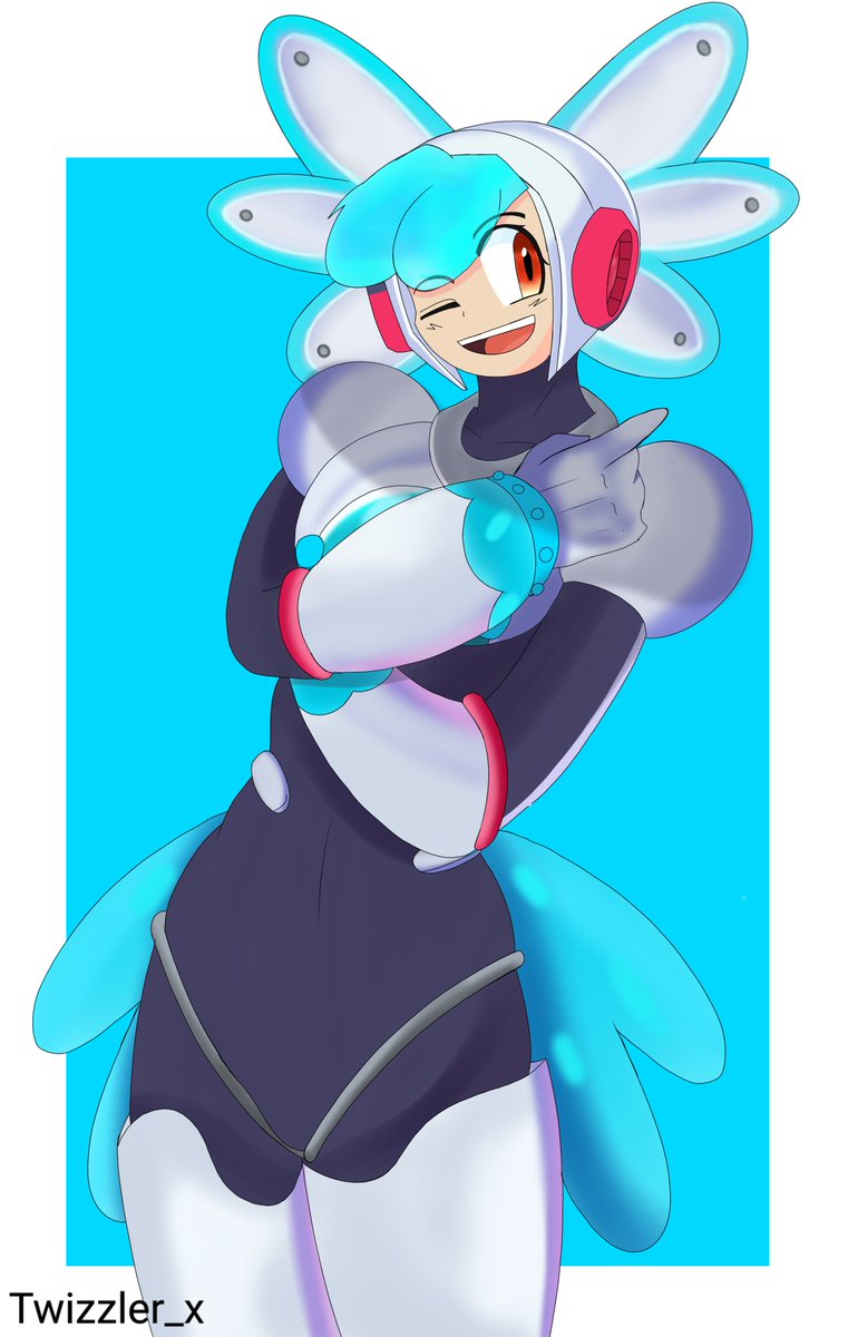 Twizzler_x's tweet photo. I liked the drawing 

#MegamanDO #Twinklegirl  #megaman #MegaManDualOverride https://t.co/tl9LzDnufu