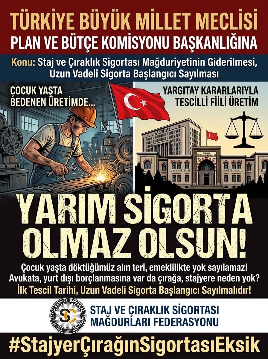 STAJMADURLARID1's tweet photo. Üreten, ter döken çırak ve stajyerlerin yarım sigortayla mağdur edilmesine son verilmeli; 

MHP komisyon üyeleri çözüme öncülük etmelidir‼️

@fevzizirhlioglu @PrfDrFilizKilic @Avkthalilozturk @basri_sonmez

Yarım Sigorta Olmaz Olsun
#StajyerçırağınSigortasıEksik https://t.co/Qohs0OukZt