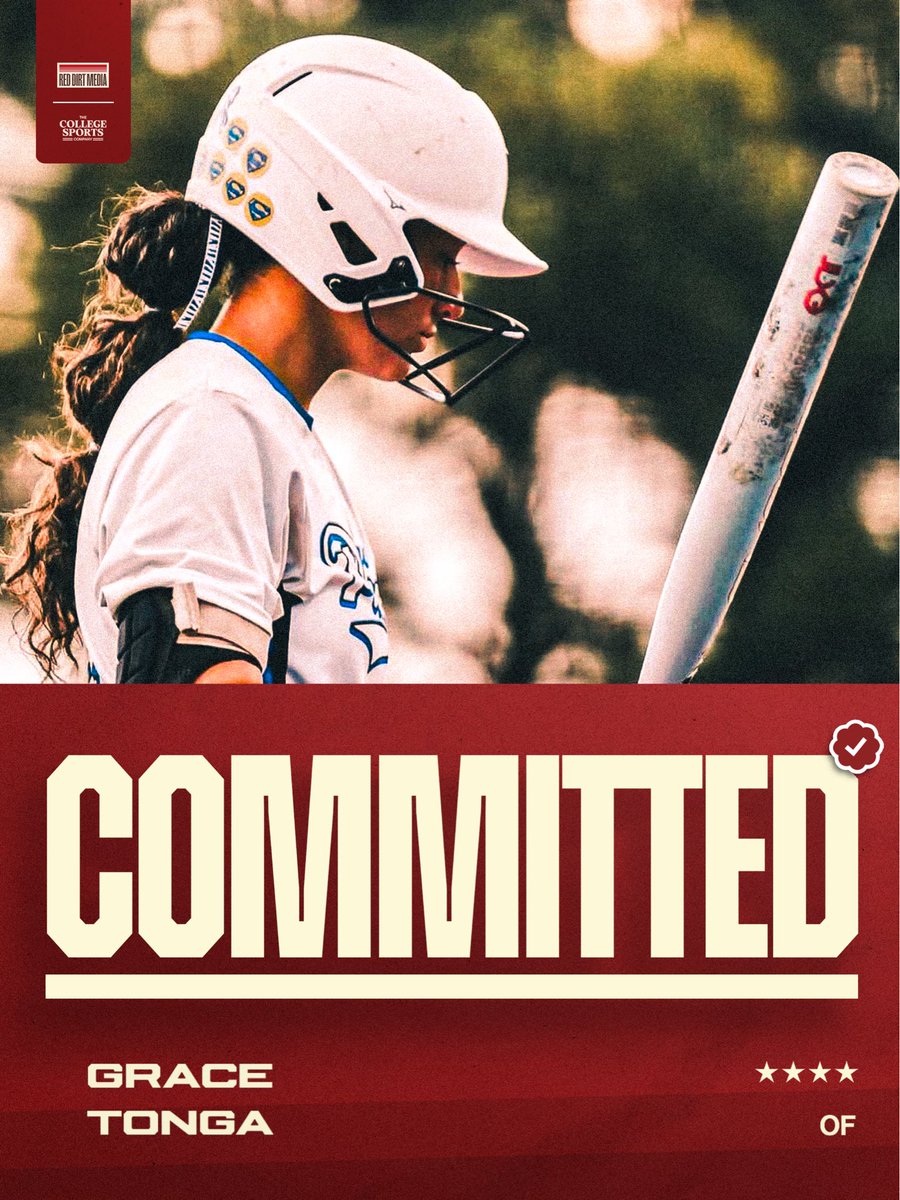 RedDirtMediaCo's tweet photo. GO BOOMER 💥

Coach Gasso is cooking! Another recruit is headed to Norman, this time it’s 4-star OF @GraceTonga20.

Welcome to Sooner Nation, Grace! 🔴⚪️ https://t.co/fd1R30vv55