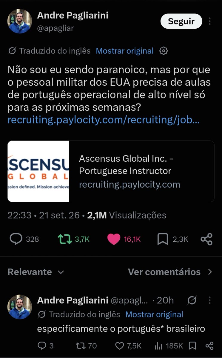 Emanuel_amrg's tweet photo. @Metropoles @igorgadelham Os Estados Unidos vão invadir o Brasil seu retardado. Não importa se é o Lula; é o seu país sendo invadido por um país opressor que não quer que o Brasil cresça e seja maior que os Estados Unidos. Não pode ter 2 leão 🦁  rei no mesmo bando isso o básico. 
Soberania acima de tudo https://t.co/EcsmNjRjHP