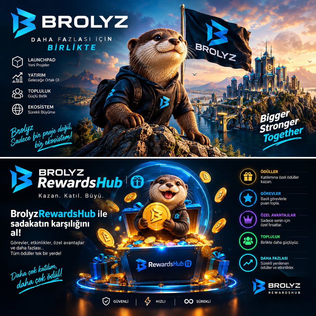 thekel2121's tweet photo. Büyük Resim Brolyz Rewards Hub’ın özeti basit:
💎 Diamond kazan
🎁 Chest aç
🎯 Görevleri keşfet
🤝 Topluluğa katıl
🚀 Yeni ödül fırsatlarını takip et
Rewards Hub daha yolun başında. Asıl hikâye şimdi başlıyor. 🔥
#BrolyzRewardsHub #RewardYourTime @BrolyzFi https://t.co/8EBAnq3SEy