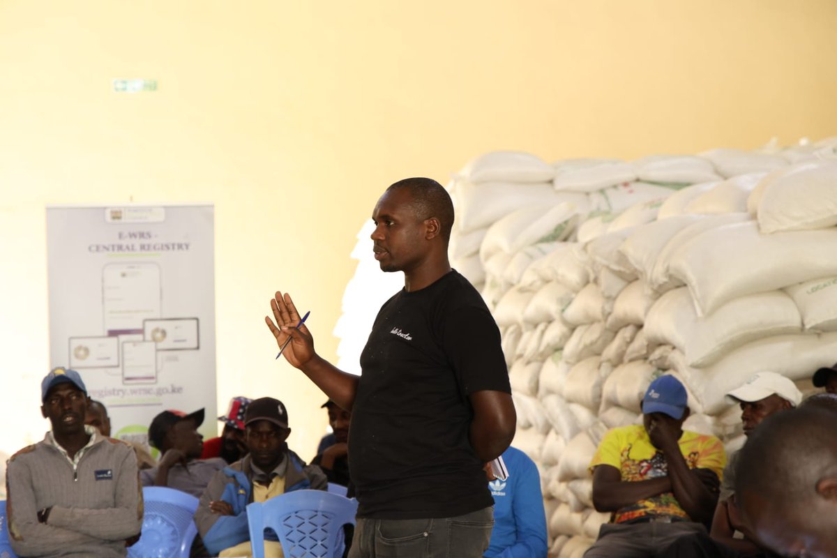 wrscke's tweet photo. The Council, CGA and Hello Tractor, under an AGRA-supported programme, conducted a stakeholder engagement among aggregators drawn from Nakuru County, to promote WRS adoption and increase commodity deposits at Mauka Certified Warehouse. https://t.co/jlOYnj26Gf