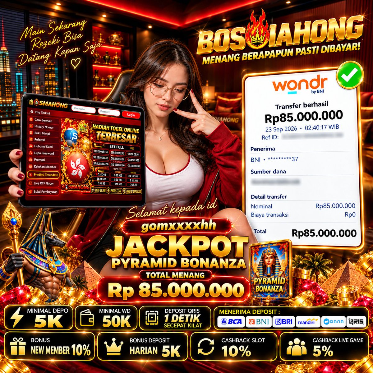 prediksi03's tweet photo. 💰Rezeki datang saat waktunya tepat.

👉bonus luckspin
👉minimal depo 5.000

📲 Jangan sampai ketinggalan!
🔗 LINK GACOR : https://t.co/Vs8SFAEJJ3

#Jackpot #GatesOfOlympus1000 #SlotGacor #BonusMember #MenangOnline https://t.co/puSQEGmneJ