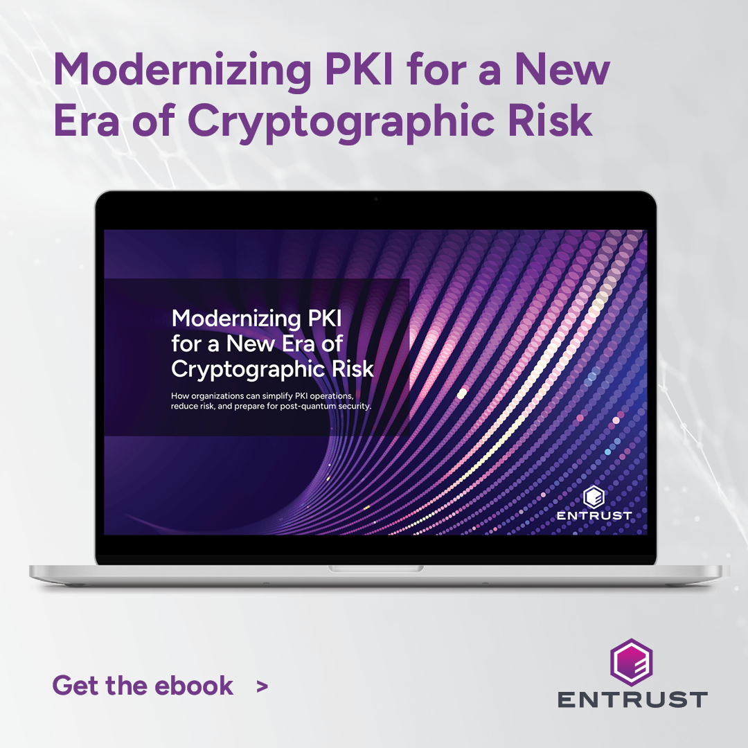 Entrust_Corp's tweet photo. Simplify operations, reduce risk, prepare for post-quantum. That’s the power of modern PKI. Dive into strategies to help future-proof your digital trust and build a resilient foundation with our new ebook: https://t.co/gnXnMyQ16z https://t.co/ycTQwW6CAA