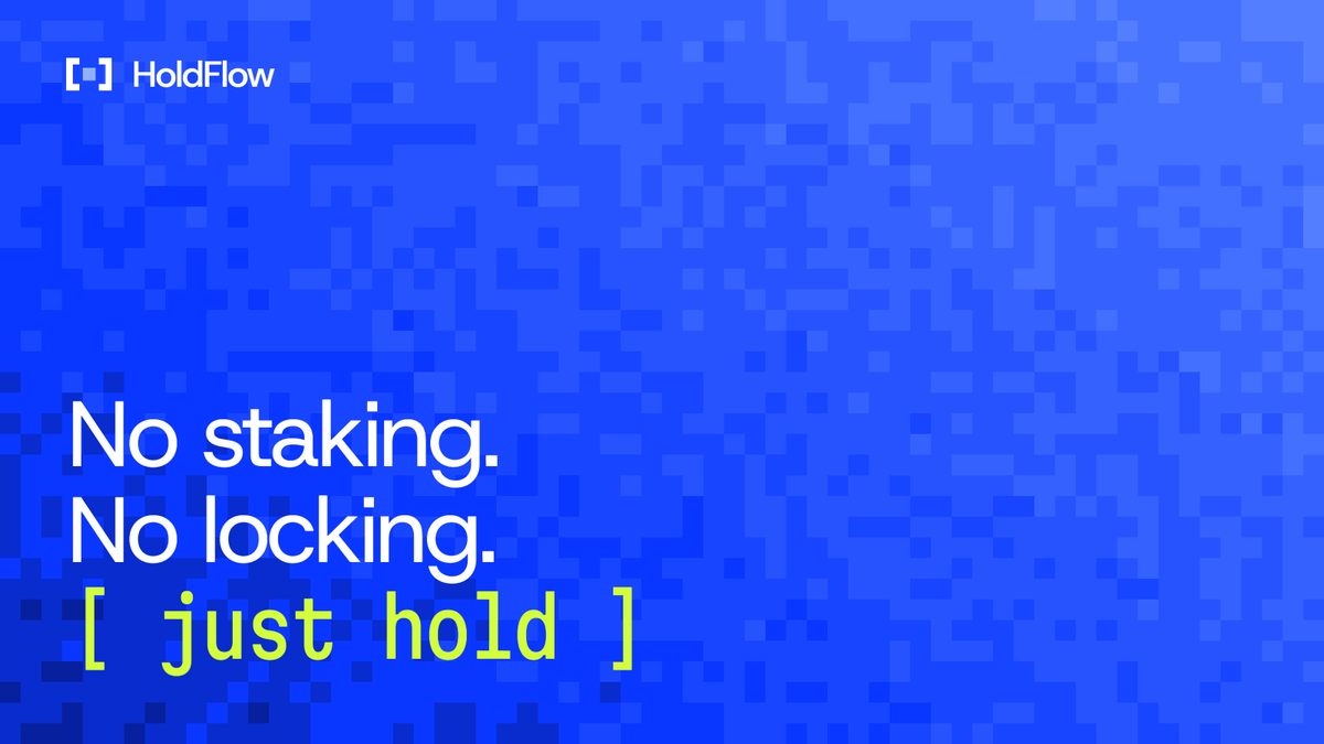 HoldFlow_'s tweet photo. Nothing to stake, lock or claim on HoldFlow

The balance in your wallet is what counts. Buy a token on the board, keep it there, and the 1% fee of every other pool is shared with you https://t.co/szYXKRILdH