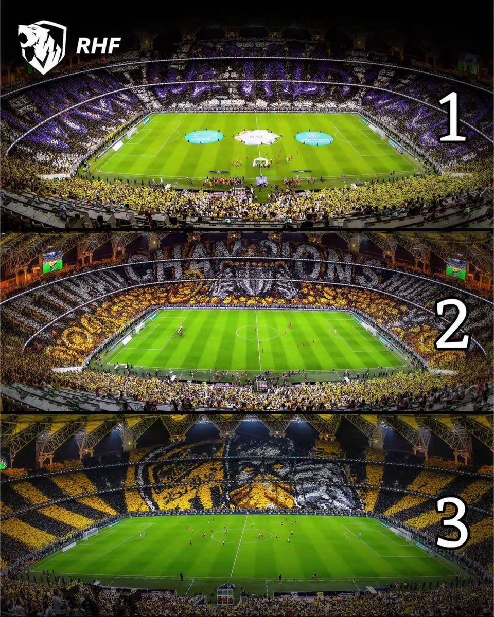 Na_wf14's tweet photo. @TrollFootball In just one match, this is the Al-Ittihad Saudi fans – the best fans in the continent. https://t.co/eVrj5RUUZw