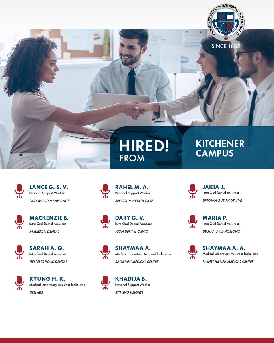 Anderson_Cllge's tweet photo. 🎉 Congratulations to our newly #hired #Kitchener grads! Your hard work, perseverance, and passion have truly paid off. We’re so proud of you! 🌟 https://t.co/29KMcbWyK2