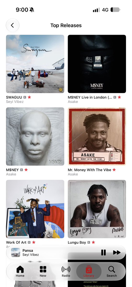 1BENNY7G's tweet photo. SEYI VIBEZ’ “SWAGUU” ALBUM IS NOW EMPIRE’S #1 TOP RELEASED ALBUM ON APPLE MUSIC! 🏆 https://t.co/6IWBmtlkct