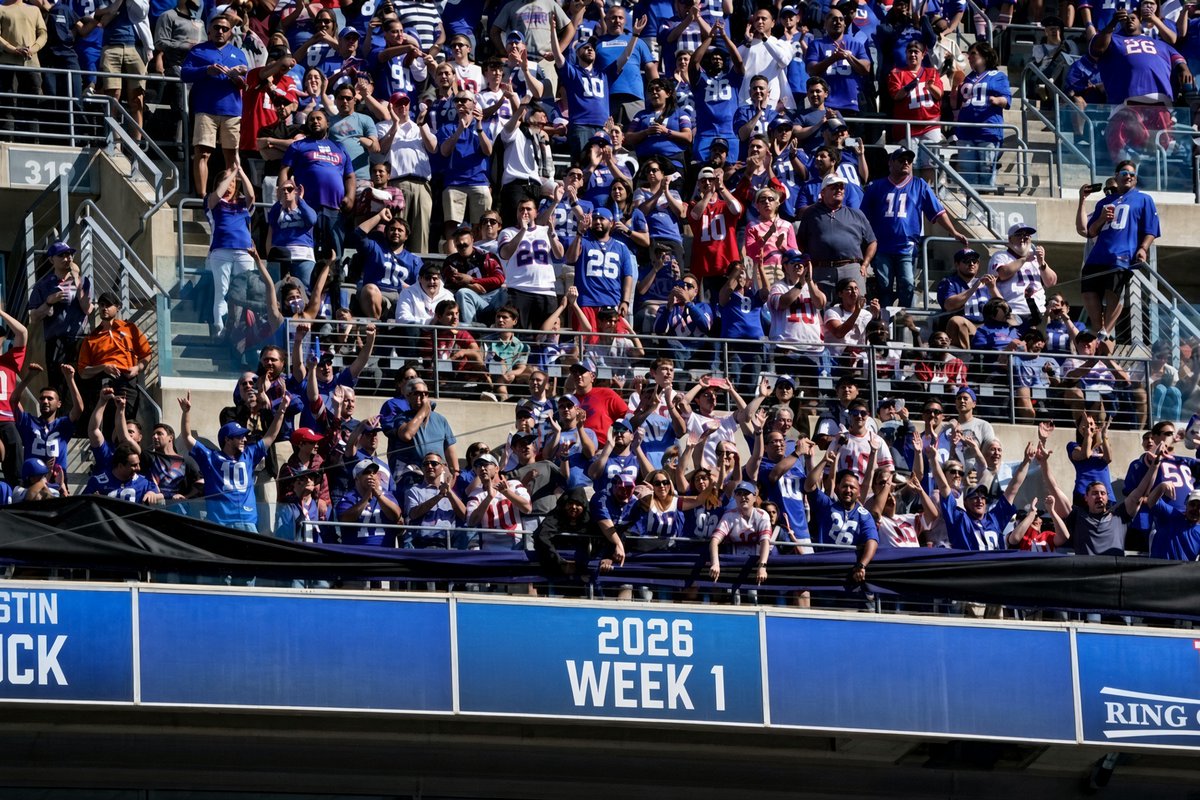 Gridiron_Media's tweet photo. We will never forget you, Week 1 2026 Giants. https://t.co/sUcvafzioQ
