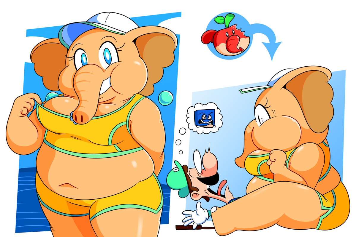 MimiiArtt's tweet photo. Daisy w/elephant alt https://t.co/2Vmh57d19L