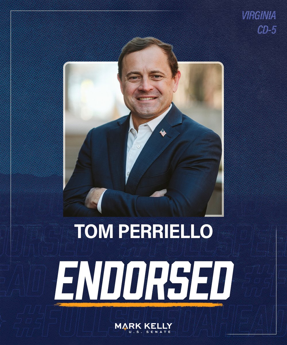 CaptMarkKelly's tweet photo. From lowering health care costs to fighting corporate monopolies, @TomPerriello has always sided with the people over the powerful. Now he’s running for Congress in #VA05 to be a leader Virginia families can count on. https://t.co/RY8EwI4wkr