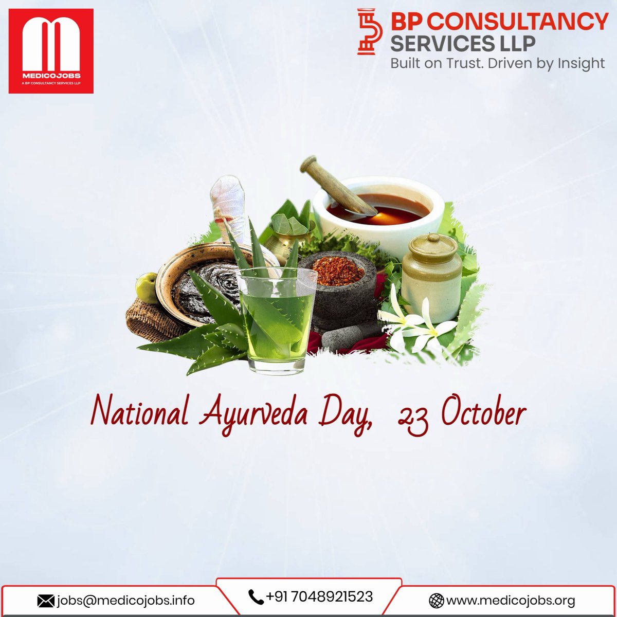 vinay_vt's tweet photo. 🌿✨ From ancient wisdom to modern wellness — Ayurveda continues to inspire a healthier, more balanced way of life.
Happy National Ayurveda Day!
#NationalAyurvedaDay #Ayurveda #HolisticHealth #Wellness #Healthcare #MedicoJobs #BPConsultancyServices #BuiltOnTrust https://t.co/ynNfXXvGaO