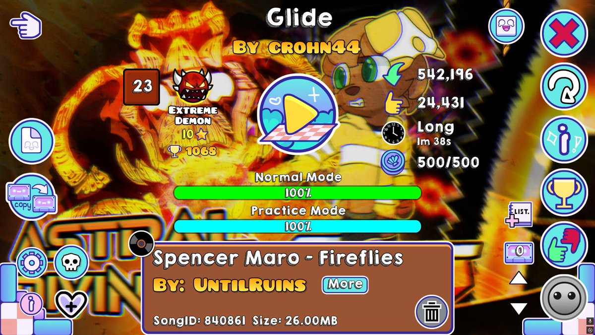 GDCostaRica's tweet photo. El jugador @NotVenji5 se paso el Extreme Demon "Glide" ggs https://t.co/CFtkI6ILwe
