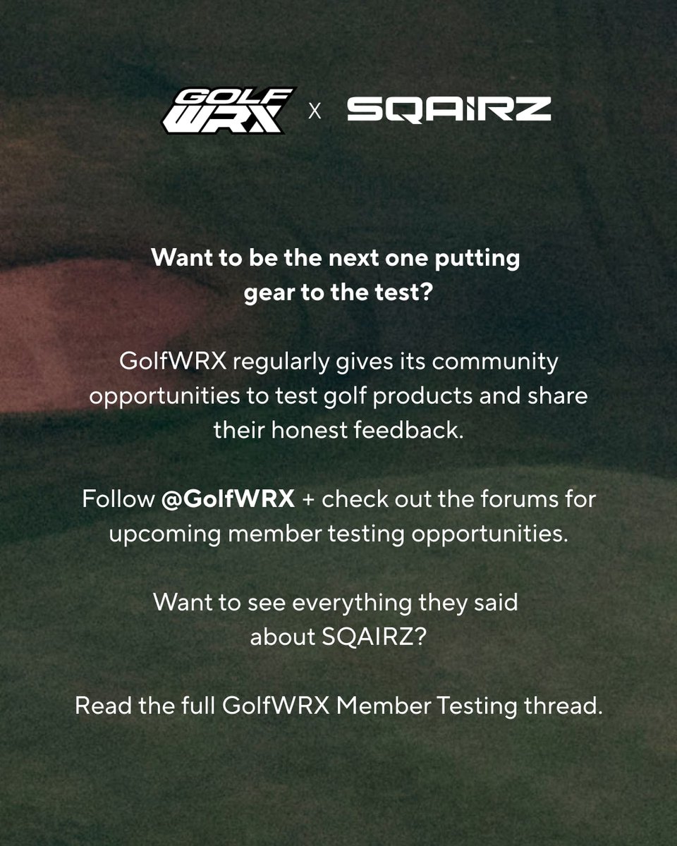 sqairz's tweet photo. Five golfers. Different games. Different conditions.
One question: What happens when you actually put SQAIRZ through the paces?

Read the full results: https://t.co/nMcP4SvXvb https://t.co/mdIQXyrbMP