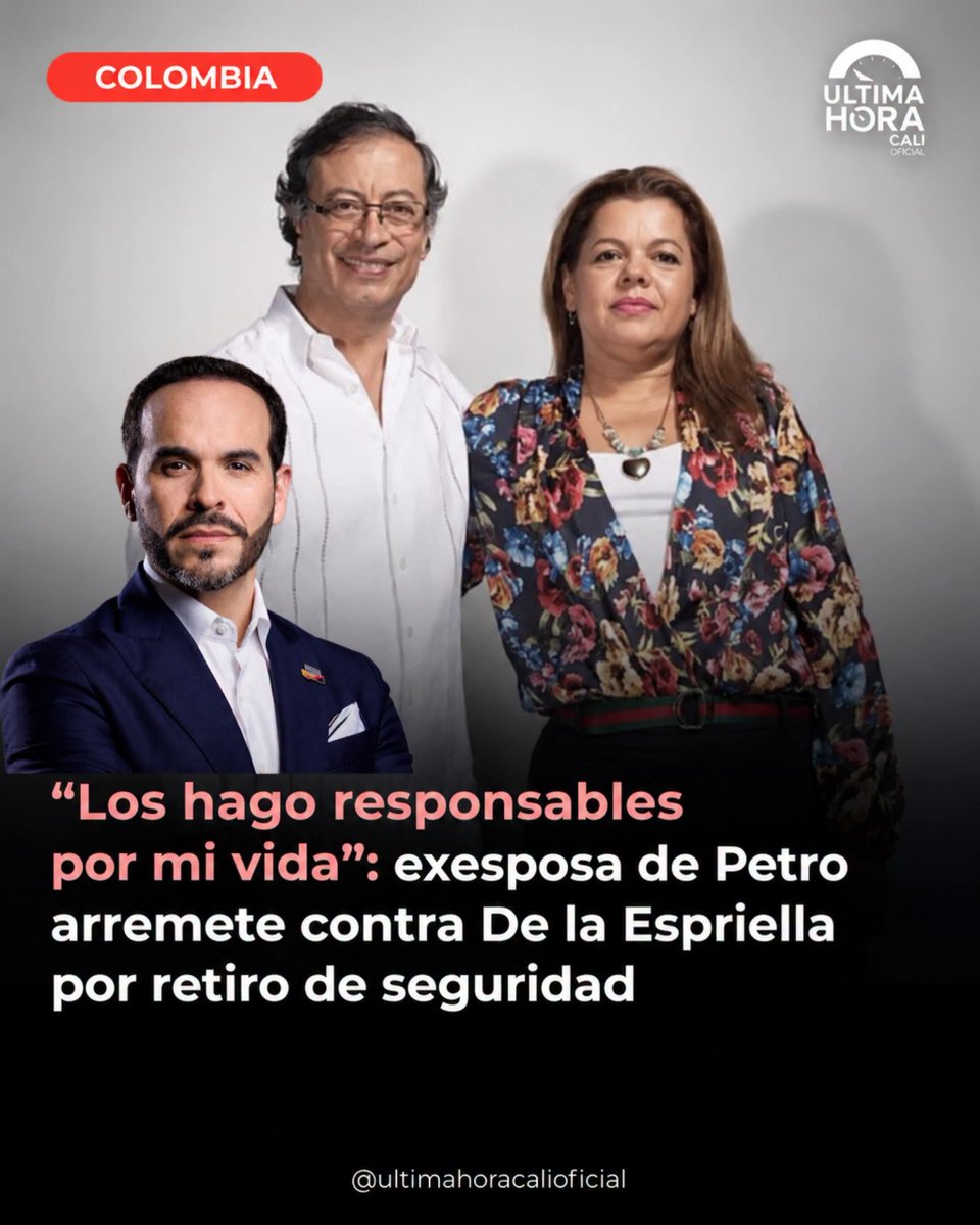 lupamic71's tweet photo. Q alguien me diga q riesgo puede tener la exesposa d Petro como para tener q mantenerle su esquema d seguridad? Excelente por mi presidente q esta acabando con tanta alcahueteria, pues aquí hay muchos q se las quieren dar d importantes y perseguidos sin serlo https://t.co/iu3ZEwexDB