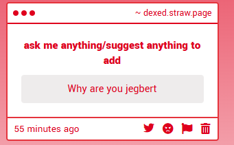 dexeddd's tweet photo. because i like jegbert and find him cool https://t.co/5mSNXYRSsf