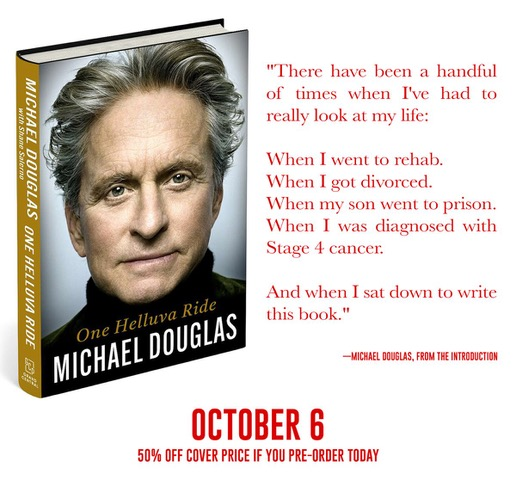 mmpadellan's tweet photo. Michael Douglas narrates his own audiobook, which honestly might be the best way to experience this one. 

Right now it's 50% off, and Barnes &amp; Noble has signed copies while supplies last. Out October 6.

Amazon: https://t.co/K0xYydO2s5 
B&amp;N: https://t.co/nHOE9wNGkT https://t.co/kVqSsMpYAo