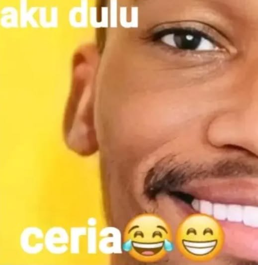 bebekwek13's tweet photo. lagi nangis (sekarang masih) tiba-tiba keinget stiker "aku dulu ceria" sialan 😭 https://t.co/FRlanGnXv5