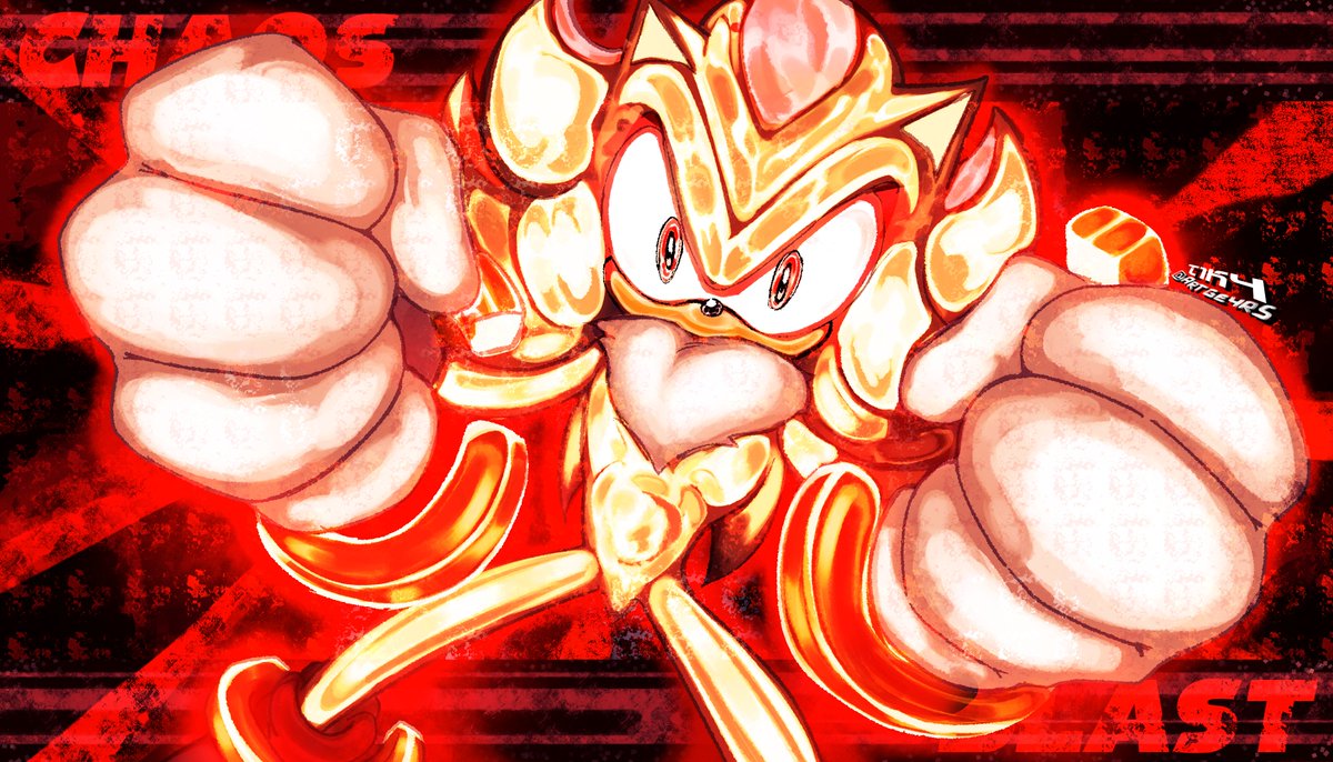 ARTGE4R5's tweet photo. SHADOW THE HEDGEHOG'S CHAOS BLAST https://t.co/kZxdWDROTT