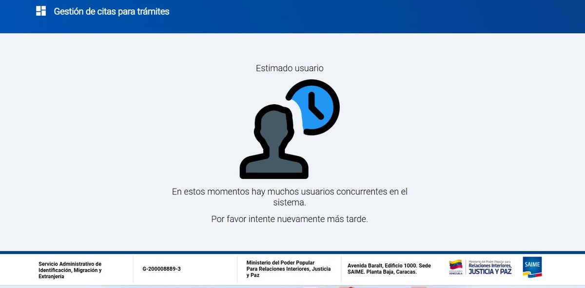 lisnabusi's tweet photo. @mccoam Hola tengo un conocido con este bloqueo, siempre que entra a pedir cita de pasaporte le sale este mensaje, ¿Sabras que se puede hacer? https://t.co/we2RMsGU3u