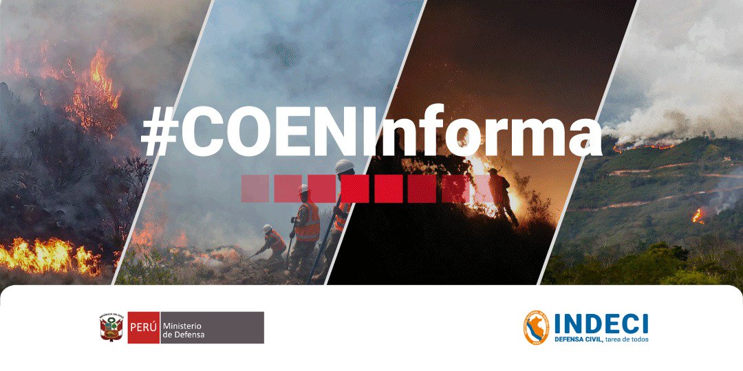 COENPeru's tweet photo. 📢 Cajamarca: el 21/9 se registró un #IncendioForestal en el sector Magllanal, distrito y provincia #Jaén, que consumió 1.5 hectáreas de cobertura natural. Población organizada extinguió el fuego. Gobierno local culminó la #EDAN y no se reportan daños a la vida y salud de las personas. Emergencia atendida.
