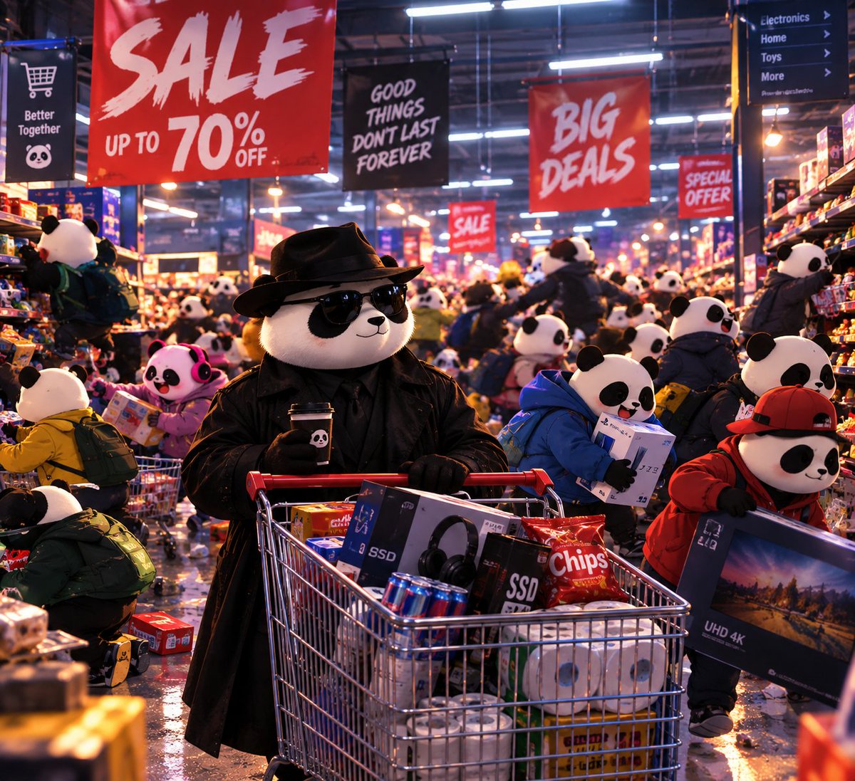 Nessus369's tweet photo. Everyone loves a discount. 🐼🛒 $PANDU @pandulabs https://t.co/1QC7538ijM