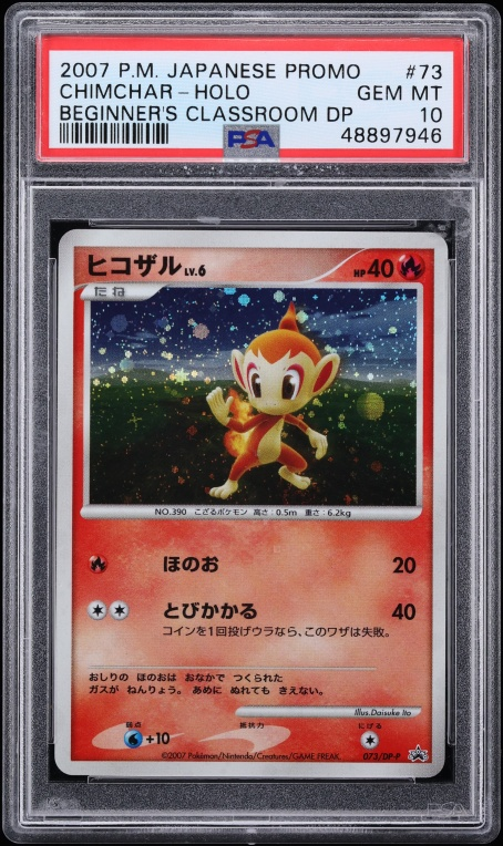 CardsBoulevard's tweet photo. PSA 10 2007 Pokemon Japanese Promo Beginner's Classroom Chimchar Market Check 📈

✅ Sept. 2025 - $300
✅ Sept. 2026 - $11,100 https://t.co/BC1s8lFW1f