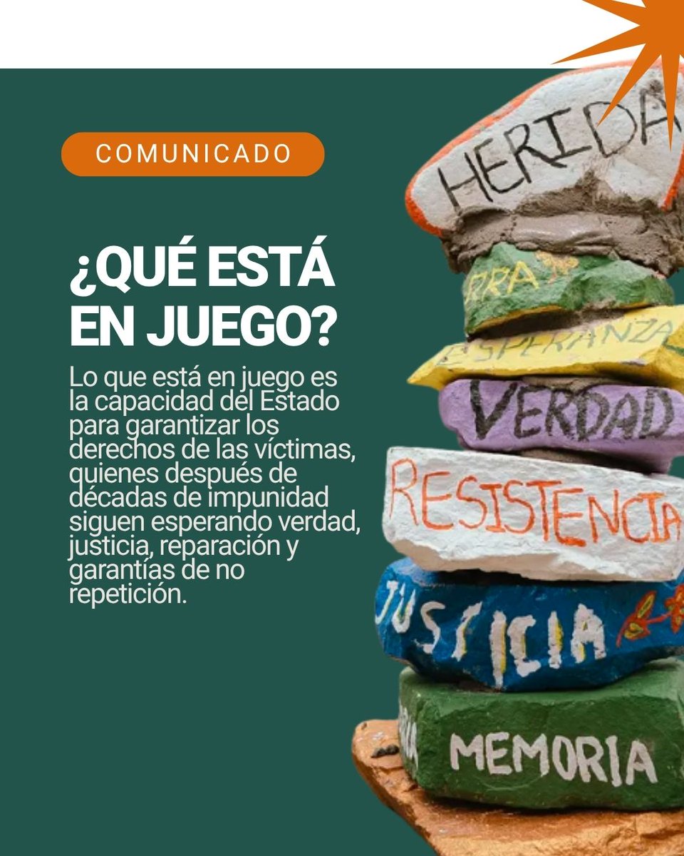 Ccajar's tweet photo. #Comunicado 📝 Las víctimas rechazan los recortes presupuestales que buscan debilitar la JEP y la búsqueda de personas desaparecidas

⚖️ La JEP avanza en el esclarecimiento de graves violaciones de derechos humanos y en la determinación de responsabilidades, mientras la UBPD desarrolla una labor humanitaria indispensable para encontrar a más de 130.000 personas dadas por desaparecidas en Colombia.

https://t.co/CtZOxATGAf