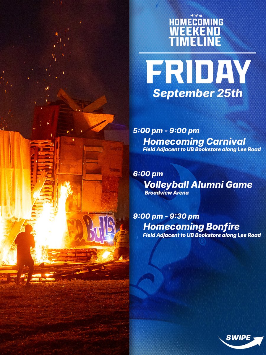 Don't miss anything on campus this week! We will see you there \uD83E\uDD18\n\n\uD83C\uDF9F\uFE0Fhttps://ubbulls.evenue.net/events/FBSING\n\n#UBhornsUP