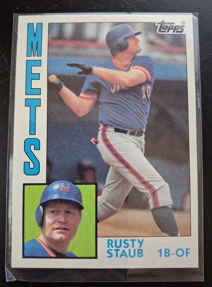 CPFJAYpt2's tweet photo. #RandomCardILove
1984 Topps #430 Rusty Staub
Because another Rusty
Because 1984 Topps was a fabulous set. https://t.co/a3jdbSLrVB