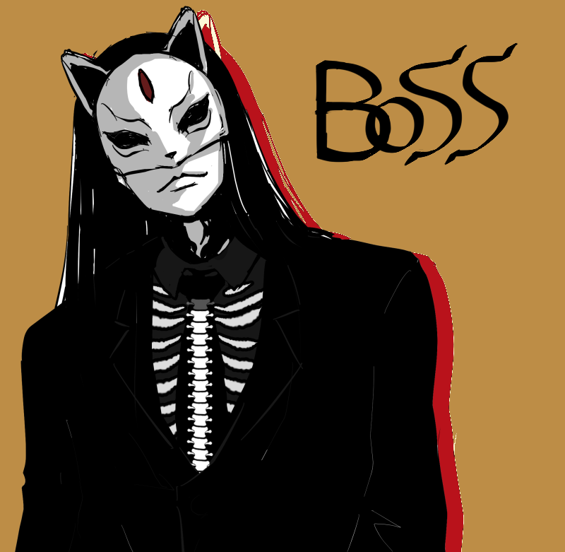 O_G_Pix's tweet photo. ボスを真面目に描いてみようの巻　仮面のデザインがいまいちなんだよなーって思ってたのでちょっと改変　私服はツォから購入してる変な民族衣装みたいなの（締め付けないのが好き https://t.co/HCQukE2ucz