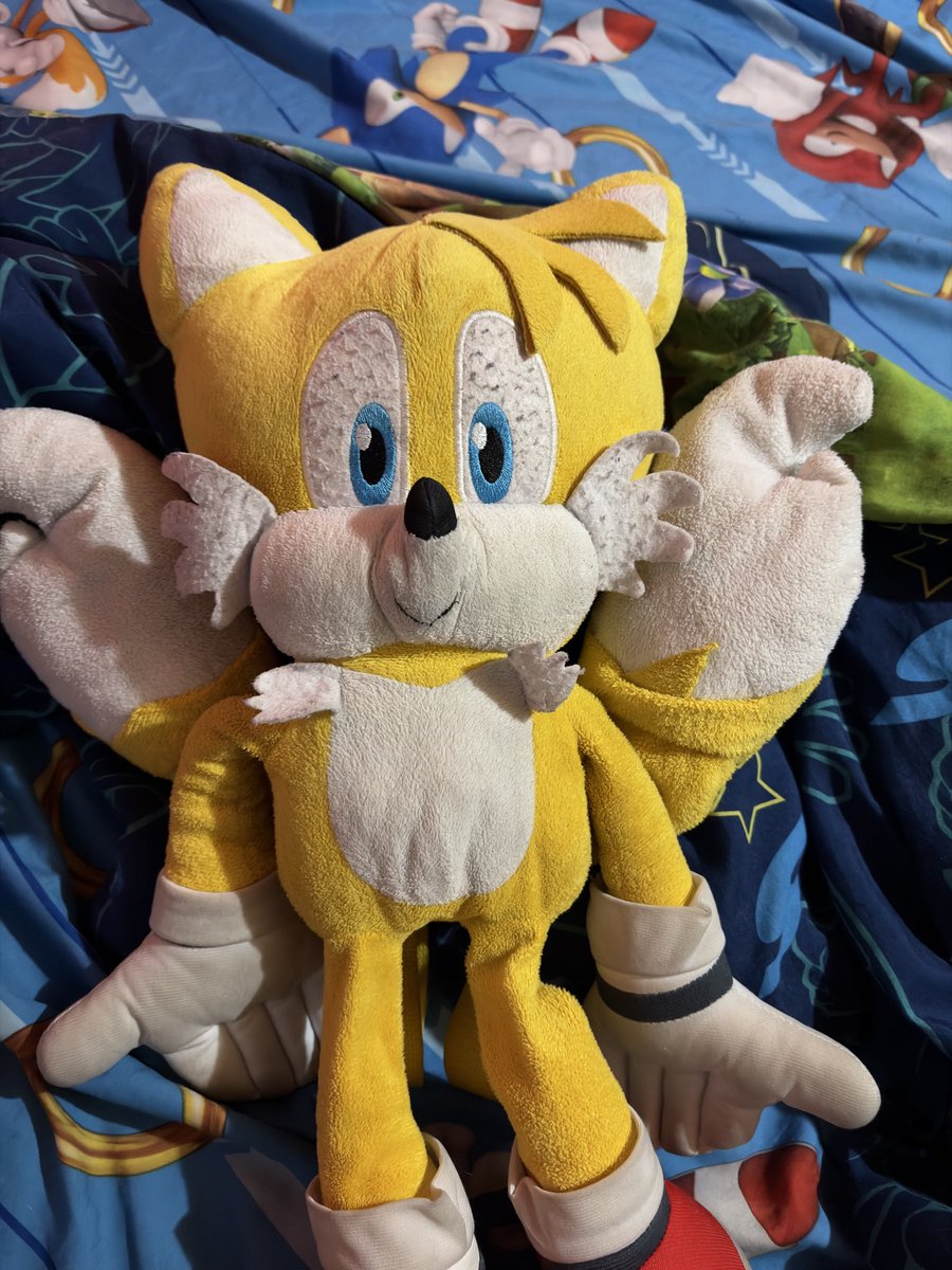 BlueBlur768's tweet photo. It’s Tails Tuesday everyone! Post a picture of your favorite and or cutest Tails plushie!:3 My favorite is the Backpack plush! I am pretty sure he is lifesize (like the same size if Tails were real) and he is made of Brush Nylon super soft!:3 He probably needs a bath tho! XD https://t.co/GHebXdRj3a