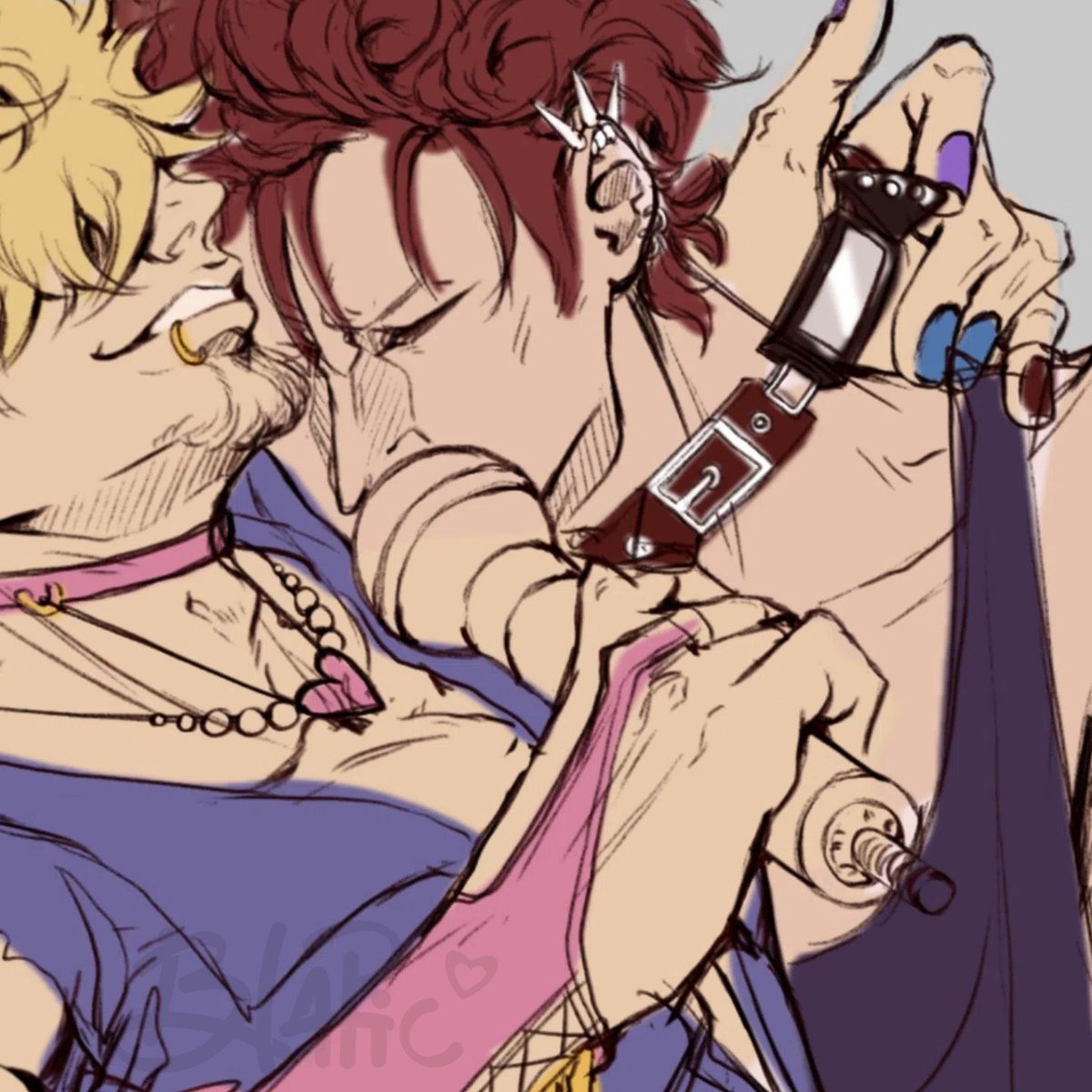 Blapichka's tweet photo. Some spoilers ahead for the upcoming month of Kid and Killer - KiKitober!🌷🌐
Join the event too! 

#KiKitober #EustassKid #KillerOP #art #wip #onepiece https://t.co/zwW9aFgI93