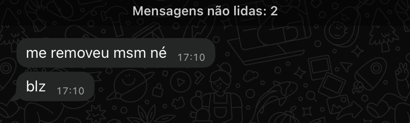 esposadodanilo's tweet photo. o menino pediu pra eu remover ele do insta
e eu removi

resultado: https://t.co/ONzRWaROkh