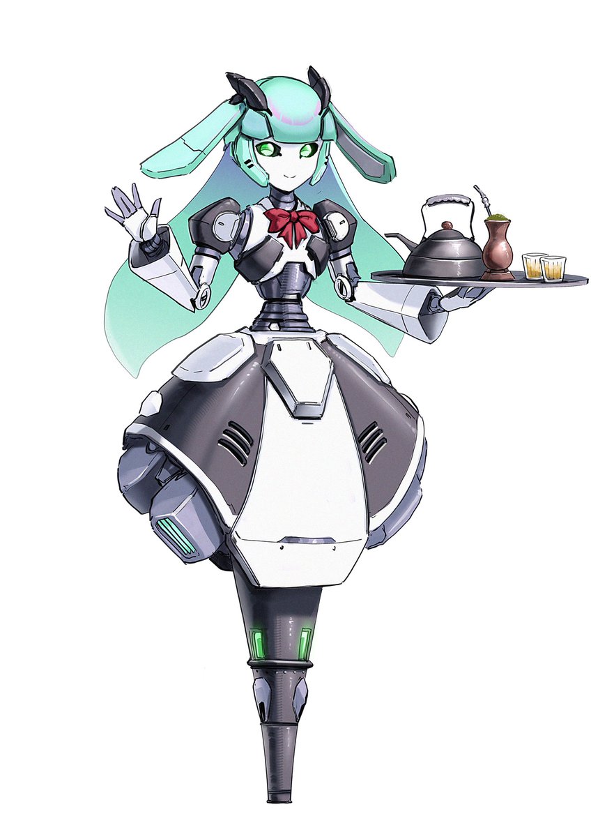 haonfest's tweet photo. a lil robot maid https://t.co/JMl01474yf