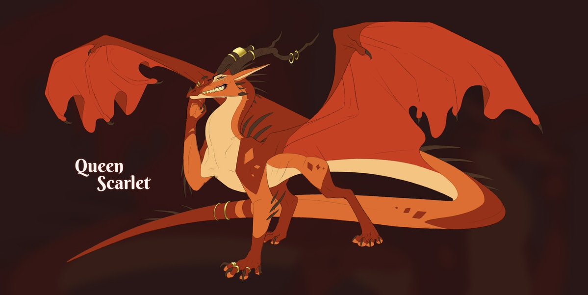 bluegrass24's tweet photo. Queen Scarlett 

#wingsoffire https://t.co/Rf66X3GHNh