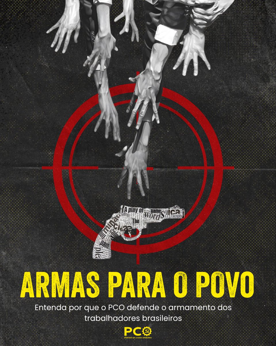 PCO29's tweet photo. Armas para o povo

Entenda por que o PCO defende o armamento dos trabalhadores brasileiros

(1/9) https://t.co/hz0y9yzaKw
