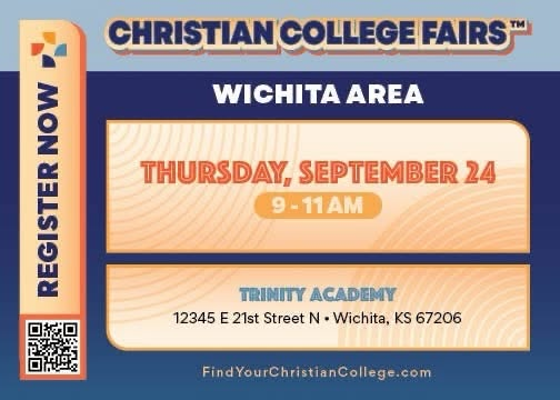 SterlingCLife's tweet photo. WICHITA AREA STUDENTS:
Come see us at the Wichita Christian College Fair at Trinity Academy on Thursday, September 24!

Register here: https://t.co/hdcE6M6hD1
#SeeYouAtSterling #HereAtSterling #SterlingCollege #SterlingKS #servantleadership #LearnWithPurpose https://t.co/hW0JbEaD2F