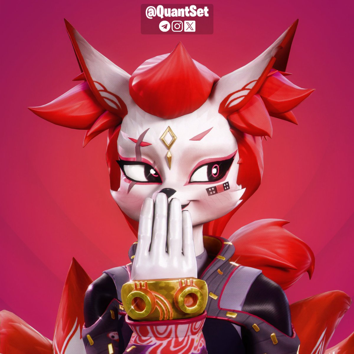 QuantSet's tweet photo. Kimiko Five-Tails

#Fortnite #FortniteArt https://t.co/8n5jySJCbu