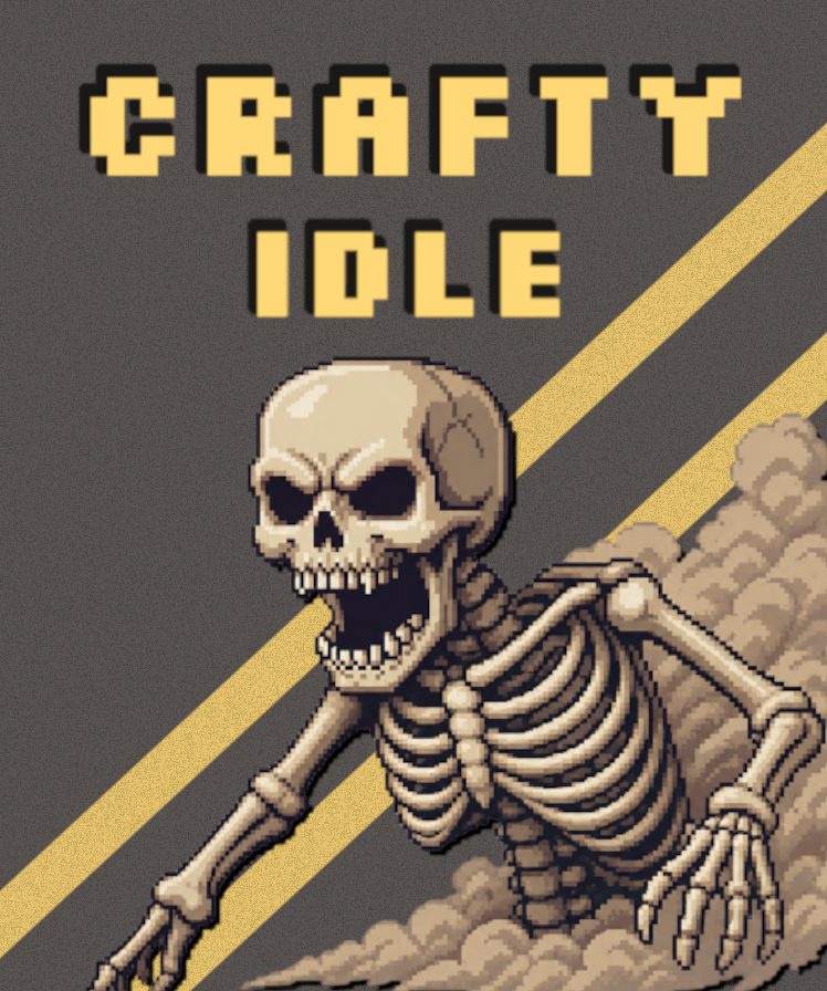 ZouSPanterS's tweet photo. Crafty Idle is a Minecraft inspired idle RPG where you farm, craft, fight monsters, and progress through a wide range of skills. Every skill interacts with the others in meaningful ways, so time spent in one area benefits the rest. Play actively or let it run in the background. https://t.co/qydXqLFFCV