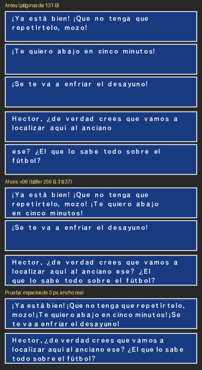Luishidalgoa02's tweet photo. Las cajas de diálogos para el volumen 3 Esta mejorando acercándose 1:1 a la de los juegos originales https://t.co/sQ00DCHrdN