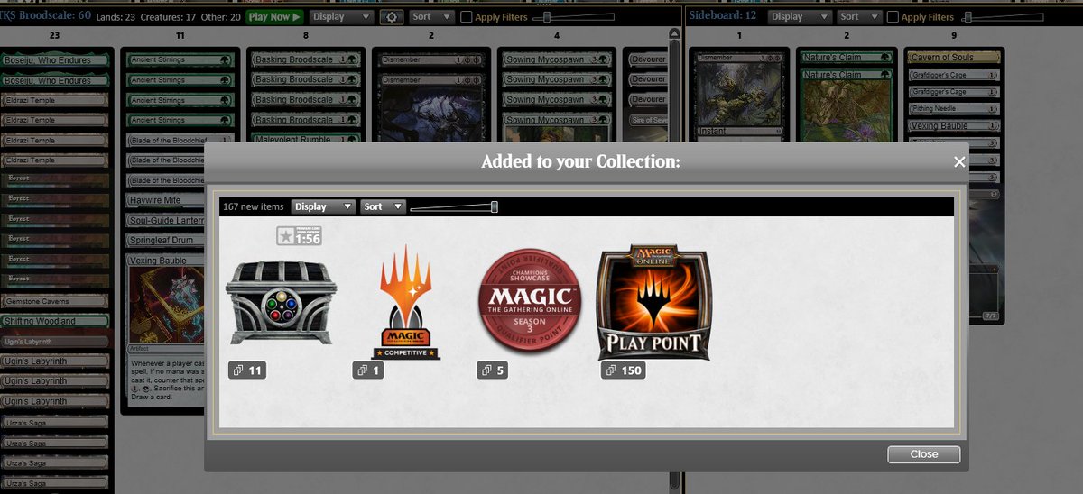 VariableChaser's tweet photo. I forgot to put 3 cards in my sb and it didnt matter im sorry guide-pride but you are on the bench for LA https://t.co/3LZdOr4ObX