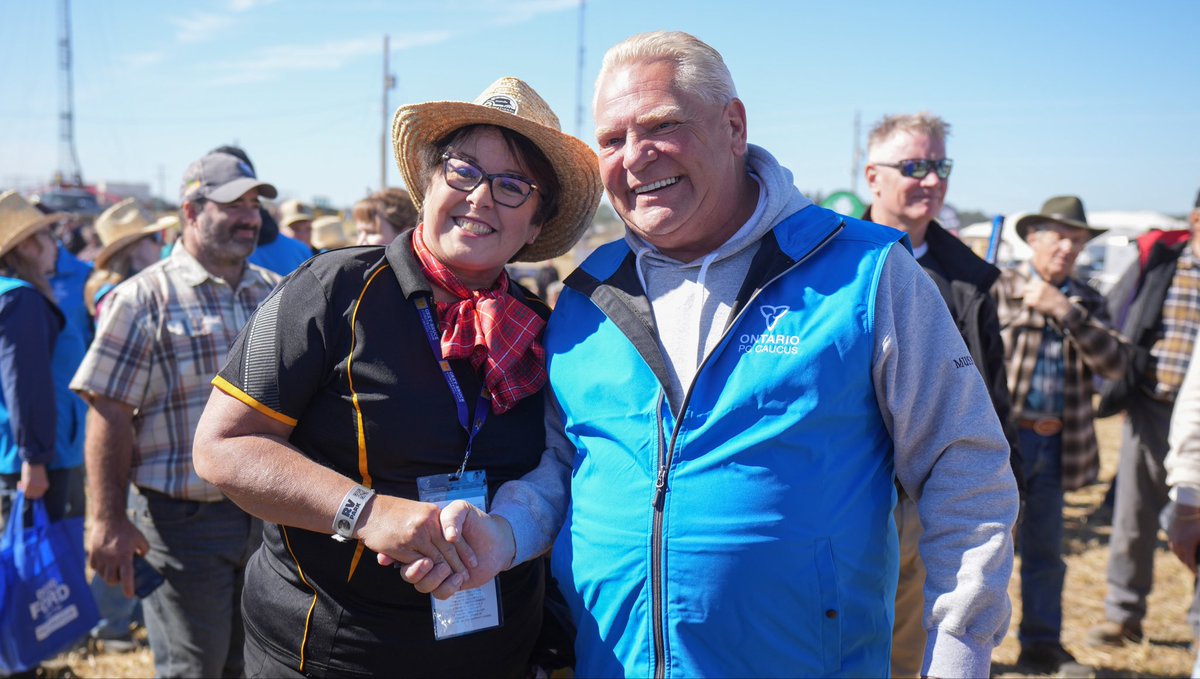 fordnation's tweet photo. At this year’s International Plowing Match in Walkerton, we celebrated the farmers, businesses and families who have built up rural Ontario.

No matter what, we’ll always have the backs of our farmers and rural communities. https://t.co/NP6Btyh10t