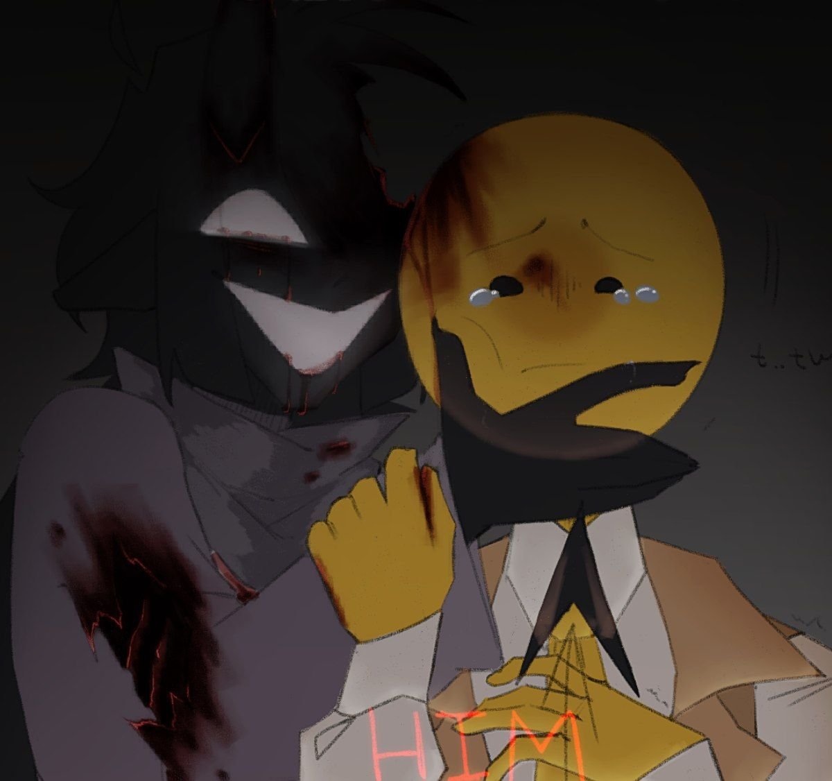 kriviakawi's tweet photo. “This could be us but you killed me. ”

JOKE— 
SORRY MY FRIEND SAID IT WOULD BE FUNNY 😭

#twixxel #verityᵀᴹ #au https://t.co/JKq1AZgfsh