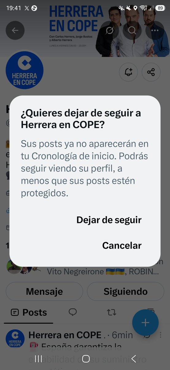 MrMuni's tweet photo. Querido Carlos,

Tú, @HerreraenCOPE, hombre libre, íntegro y, sobre todo, hombre de honor, creo que me entenderás mejor que nadie.

Hace años te seguí de @OndaCero_es a @COPE. Llevo más de diez años siendo fósfonauta.

Durante este tiempo me han llamado facha por el mero hecho de escucharte. Los he bloqueado en redes y, cuando ha sido necesario me he cagado en sus muertos, también en la vida real. 

Ahora, por ver a periodistas de la televisión del @realmadrid, me han relacionado con «filoetarras». Lo ha hecho un compañero tuyo periodista de @partidazocope en un artículo publicado en @abc_es.

En 1991, 2000 y 2005 me libré de atentados a escasos metros de mí.

Así que entenderás que, si alguien insinúa que por ver el canal de mi equipo tengo algo que ver con ETA, esta vez también sea coherente eligiendo de quién me cago en sus muertos y a quién bloqueo.

Gracias, Carlos, por estos más de diez años de periodismo. Te debía una explicación antes de decirte adiós. No te preocupes, seguiré informando, en otros medios.

Un abrazo.