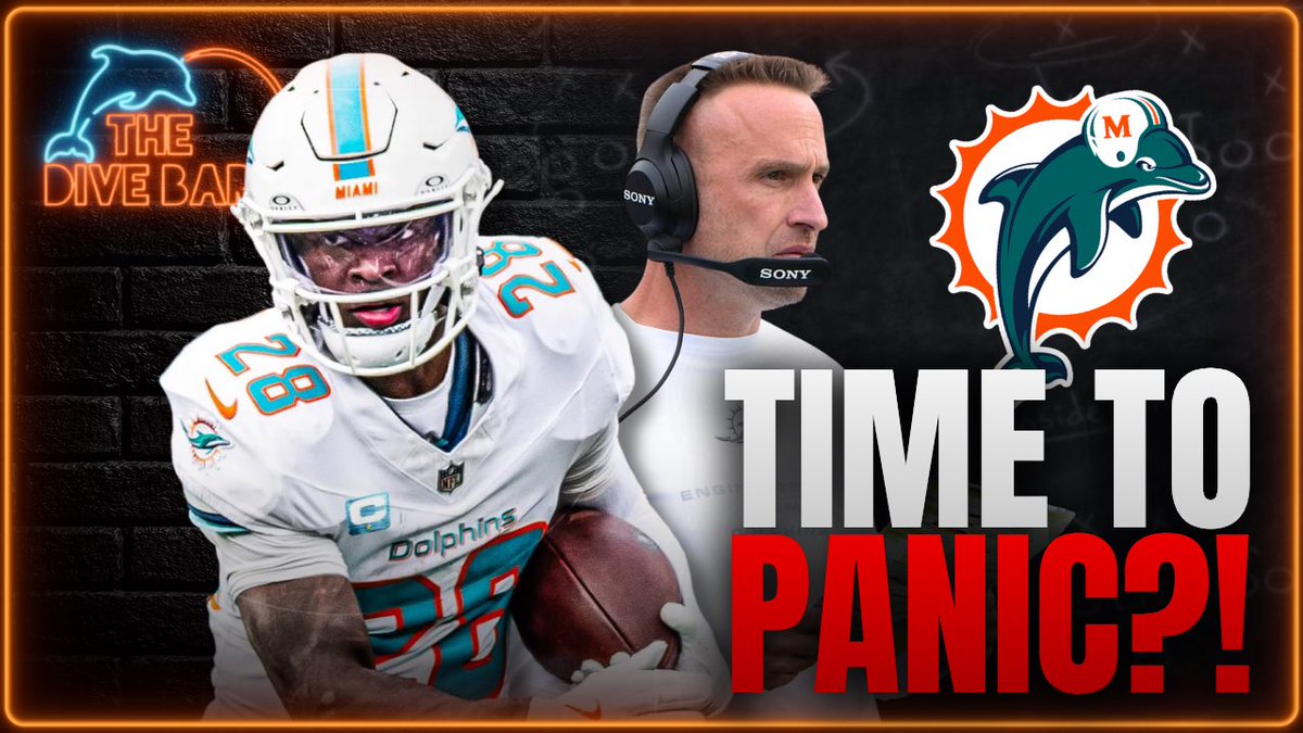 TheDiveBarPod's tweet photo. 🚨 WE’RE LIVE AT 7 PM! 🚨

 Is it time to PANIC?!

The Dolphins are coming off a frustrating Week 2 matchup with the 49ers, and tonight we’re breaking it all down — what went wrong, who deserves the blame, what we learned, and where Miami goes from here!

Watch & Subscribe Here 👉 https://t.co/K73A5Lp70y